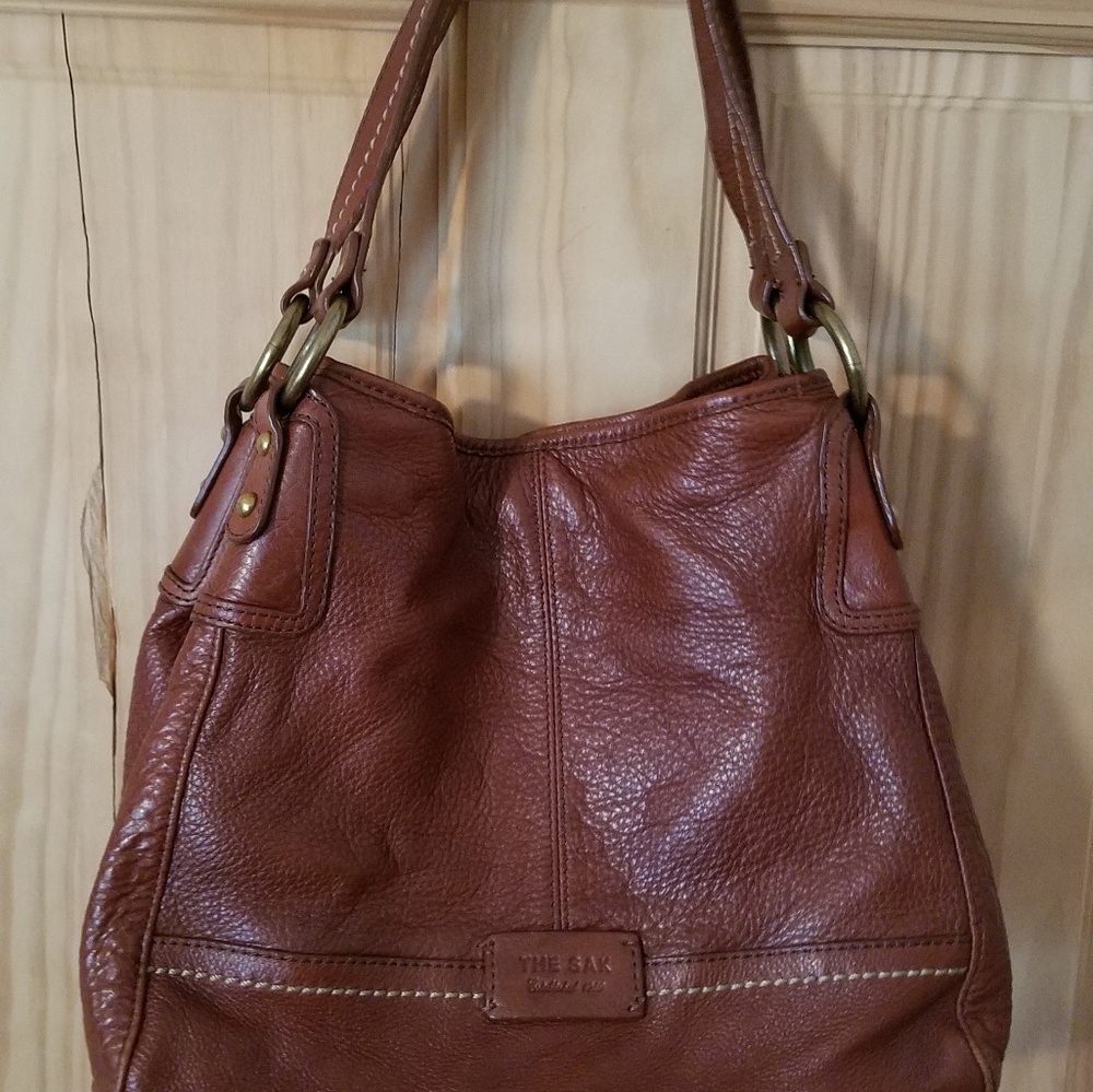 The Sak chocalate brown leather bag